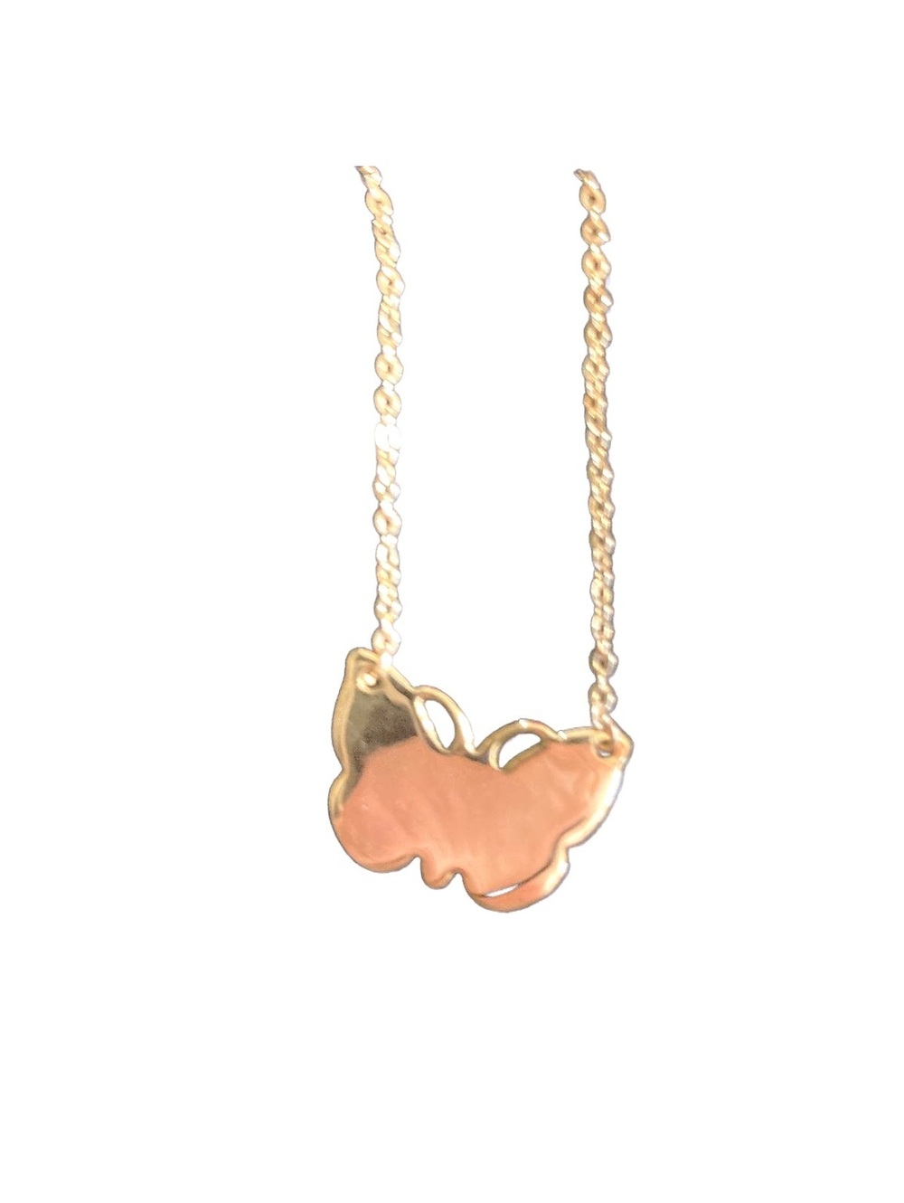 Vintage Authentic Nakagawa 14k gold filled butterfly necklace